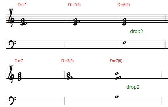 Close-position block chord before Drop 2